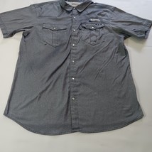 Columbia Omni-Shade FM7047 Men's Gray Snap Button Short Sleeve Shirt Chest 46" image 10