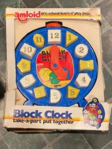 Amloid Block Clock Learn N' Play Plastic Puzzle *Pre-Owned/Damaged Box* b1 - $17.99