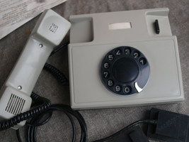 Vintage Soviet Bulgaria Rotary Dial Phone Telephone Ta 900 Grey Color Nos - £72.05 GBP