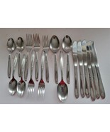 18 Vtg Simeon L &amp; George H Rogers SS Forks Knives Spoons SS Flatware - $357.51 MXN