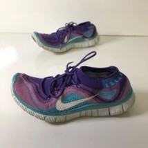 Nike Free Flyknit 5.0 Atomic Purple Womens  8 Running Shoes 615806-515 - £22.27 GBP