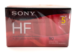 Sony HF 90 Minute Normal Bias 2-Pack of Blank Audio Cassette Tapes, Brand New - £6.93 GBP
