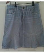 Marc Jacobs 100% Cotton Corduroy Skirt Size 6 Light Blue - $24.70