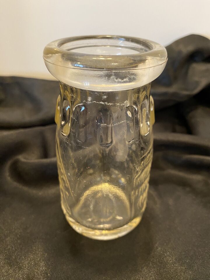 1/4 Pt Milk Bottle Fairfield Western Maryland Dairy 4B37 Health Dept. Pe... - $9.00