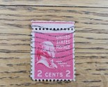 US Stamp John Adams 2c Used Red Waves - $1.89