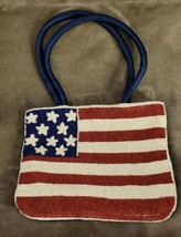 New Purse Beaded American Flag Snap Closure - $15.00