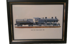 Vintage 5X7 Framed Print by Rich Schlemmer Southern Pacific Passenger Lo... - $332.15 MXN