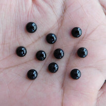 100 piece 5x5 mm Natural Round Black Onyx Loose Gemstone Wholesale Lot - £17.29 GBP