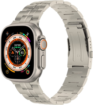 Titanium Apple Watch Luxury Metal Band Strap iWatch Ultra SE Series 8 7 6 5 4 3  - £42.55 GBP+