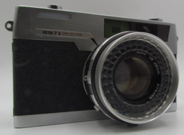 Petri 7 S Circle Eye System Rangefinder 35mm Film Camera 45mm w/case And... - $17.54