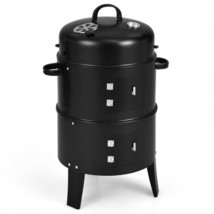 3-in-1 Charcoal BBQ Grill Cambo with Built-in Thermometer(D0102HAPLRV.) - £119.49 GBP