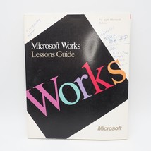 Vintage Microsoft Works Guide 1988 Manual Lessons Guide Apple Macintosh Systems - £20.34 GBP