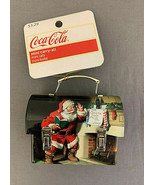 New with Tags ~ Coca Cola CHRISTMAS SANTA DOME TOP MINI CARRY ALL BY TIN... - $12.82