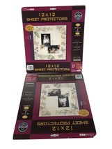 Ultra Pro 12x12 Sheet Protectors 2 Pk NEW Lot 20 Refills for Scrapbook Albums 15 - £12.10 GBP