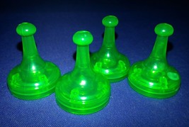 Sorry Game Translucent Green Replacement Slider Tokens Pawns Movers Part... - $2.51