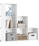 Wolizom Cube Storage Organizer, 6-Cube White Closet Storage Shelves, Mod... - £31.42 GBP
