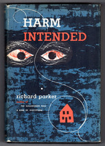 Richard Parker HARM INTENDED First Edition 1956 Mystery Hardback DJ Money Winner - $17.99