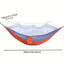 Anti-Rollover Double Hammock with Mosquito Net for Outdoor Camping and H... - £22.99 GBP