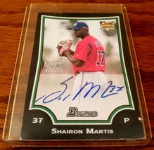 Topps 2009 Washington Nationals Shairon Martis Certified Autographed Rookie Card - £6.18 GBP