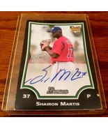 TOPPS 2009 WASHINGTON NATIONALS SHAIRON MARTIS Certified Autographed Roo... - £6.14 GBP