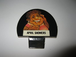 1986 Hollywood Squares Board Game Piece: April Showers Player tab - $1.00