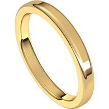 18k Yellow Gold 3 mm Heavyweight Round Edge Comfort Fit Wedding Band - £699.31 GBP+