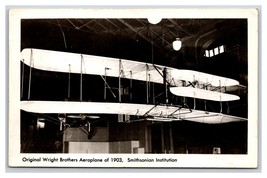 RPPC Wright Brothers Aeroplane at Smithsonian Washington DC Postcard W18 - £2.18 GBP