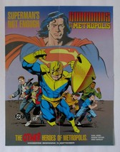 2 Sided 1994 Superman Guardians of Metropolis 22x17 inch DC Comics promo poster - £19.91 GBP
