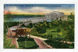 Chain of Rocks Bridge over Mississippi River near St Louis Missouri - £0.77 GBP