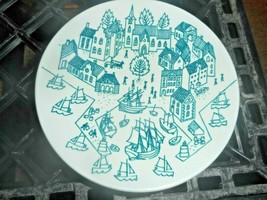 Nymolle Art Faience Denmark Hoyrup Painted Plate Ring Soap Dish Trinket ... - £10.62 GBP