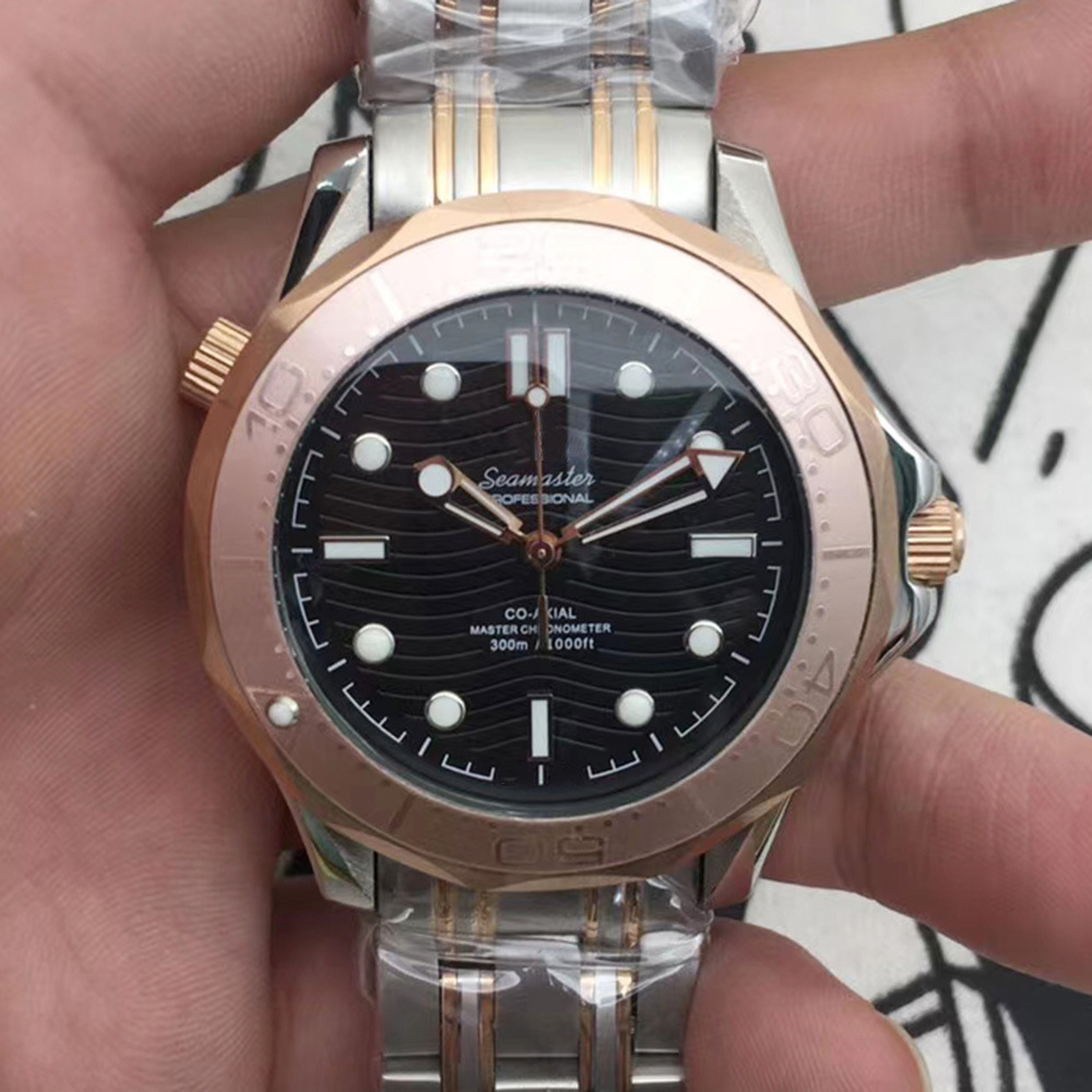 Mechanical Watch 007 Rose Black Bond Automatic Mechanical Watch Mechanical