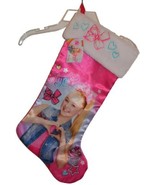 Jojo Siwa Character Graphic Pink Satin Bow Christmas Stocking Embroidere... - £14.47 GBP