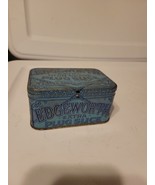 Edgeworth Blue Pipe Tobacco Tin Can Vintage, Hinged Lid, Empty, Larus an... - $15.47