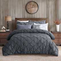King Size All Season Microfiber Reversible Comforter Set Gray - $178.62 CAD