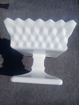 FOSTORIA  AMERICAN WHITE MILK GLASS WEDDING BOWL BASE - $9.99