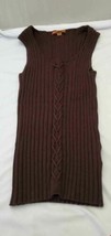 Belldini Women Knit Sleeveless Stretch Ribbed Pullover Scoop Sweater Size M - £7.98 GBP