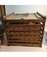 Wood Egg Crate with Wooden Handle - $72.00