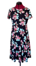 Huhot Dress Multicolor Women Knit Size Large Floral - £12.57 GBP