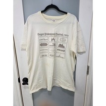 Vintage 1997 Oregon Shakespeare Festival T-Shirt Anvil XL Cream Stained - $25.00