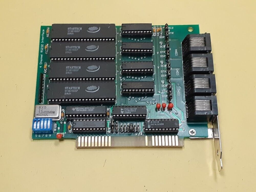 32812 Rev A 4 Channel RS232 Interface Isa Card - $170.50