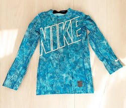 Nike Pro Dri-FIT Kids SIZE Medium Compression Shirt Long Sleeve Fitted T... - $14.84