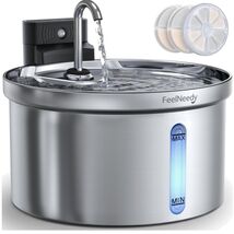 Wireless Cat &amp; Dog Water Fountain, 3.5L Capacity, Automatic &amp; Stainless ... - $117.76