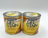 2 Minwax Gel Stain Cherry Wood 8 Oz 1/2 Pint Discontinued Bs236 - $28.04