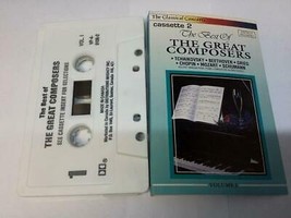 The Best Of The Great Composers Cassette 2 Tchaikovsky Beethoven Grieg Chopin M - £6.89 GBP