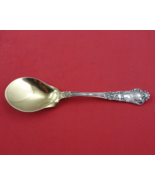 Baronial Old by Gorham Sterling Silver Ice Cream Spoon Gold Washed Original 5" - $88.11