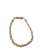 Vintage Napier Twisted Bracelet Gold Tone Faux Pearl Womens Costume Jewelry - $25.64