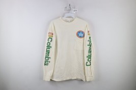 Vintage 80s Mens M STS Columbia NASA Space Rocket Long Sleeve T-Shirt Cream USA - £93.82 GBP