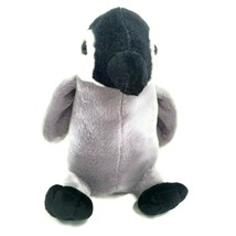 Sea World Baby Penguin 8&quot; Gray Black Plush Stuffed Toy Ages 3+ Souvenir 2011 - £11.21 GBP