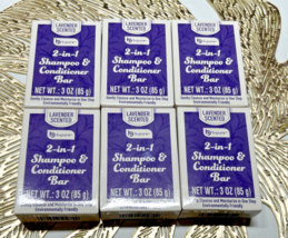 (6) b-pure 2 In 1 Shampoo &amp; Conditioner Bar Lavender Scented 3oz-NEW! - $20.99
