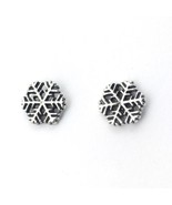 925 Sterling Silver Jan Palombo Snowflake Earrings Free Shipping - £11.00 GBP